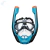 Mascara De Buceo Snorkel Doble Tubo +14 Años Bestway