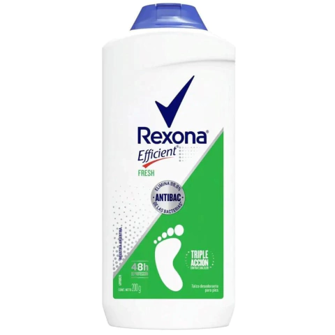 Polvo Talco Pedico Efficient Fresh Antibacteria Rexona 200gr