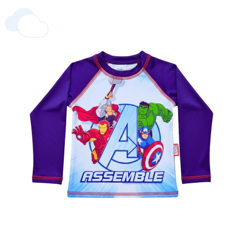 Malla Remera Infantil Avengers Marvel Manga Larga - comprar online