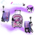 Mochila Carrito Escolar Kuromi 12 Pulgada Jardin Wabro