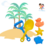 Set De Playa Infantil Pala Rastrillo Moldes Beach Fun Toys