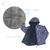 Imagen de Campera Infantil Acolchada Con Capucha Sonic Invierno Abrigo Disney Magic