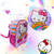 Mochila Escolar Hello Kitty 12 Pulgadas Infantil Arcoiris Wabro en internet