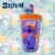 Vaso Antivuelco Silicona Stitch con pajita 370 ML Aloha Wabro - Tienda Online de La Pañalera | panalesonline.com.ar