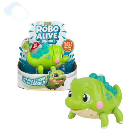 Juguete Para El Agua Cocodrilo Robot Interactivo Para Baño Robo Alive Zuru - comprar online