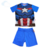 Pijama Infantil Avengers Marvel Disney Magic 2 Piezas Remera Short - tienda online