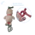 Cunero Musical Peluche Animalitos 22 cms phi phi toys - tienda online