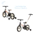 Camicleta Bicicleta Infantil Plegable Con Manija Direccional Love - Tienda Online de La Pañalera | panalesonline.com.ar