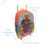 Imagen de Mochila Carrito Dino Ranch Jon Blitz Escolar Infantil 12 Pulgadas Wabro