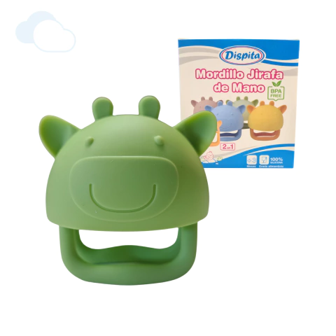 Mordillo De Silicona Para Bebe +3m 2 en 1 Jirafa Dispita - comprar online