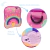 Mochila Escolar Arcoíris Espalda 12 Pulgadas Rosa Y Celeste Phi Phi Toys - comprar online