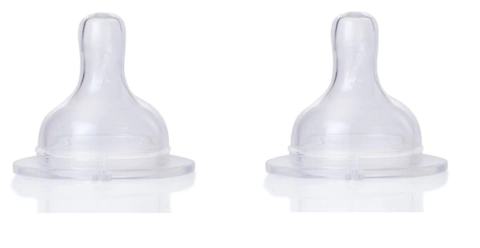 Tetina Universal Mamadera Boca Ancha Silicona +6m Dispita