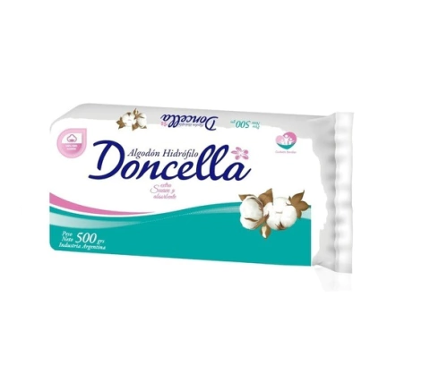 Doncella Algodón Clásico Extra Suave Y Absorbente x 500 Gramos. - comprar online
