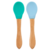 Cuchara Bebé de Silicona Cubiertos Bambú Scoops Minikoioi - comprar online