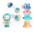 Set Para Bebés Sonajero, Apilable, Robot Musical Con Luces - Zippy Toys