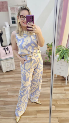 Imagem do PANTALONA ESTAMPA AZUL