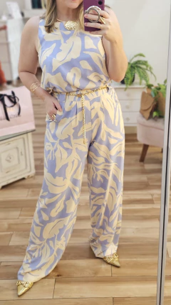 PANTALONA ESTAMPA AZUL - Santa Saia