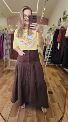 CROPPED TEE DOLCE AMARELO - comprar online
