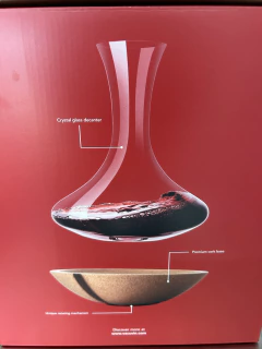 Aireador Vino Decanter De Base Giratoria Vacu Vin Swirling - comprar online