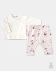 4038009 BATITA M/LARGA Y PANTALON ROSITAS