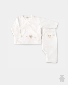4038011 BATITA MANGA LARGA Y PANTALON PINTITAS OSITA