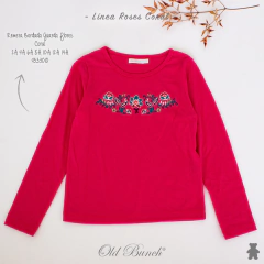 4533010 REMERA BORDADA GUARDA FLORES - comprar online