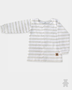 4737014 CARDIGAN MATELASSE RAYADO