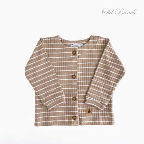 4743001 CARDIGAN ACANALADO RAYADO