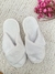 Pantufla Cruzada Piel Off White - comprar online