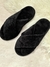 Pantufla Cruzada Piel Negro - comprar online