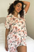 Pijama Eva Natural Flores Salmon - tienda online