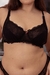 Conjunto Jazmín Negro Algodon + Puntilla (Corpiño con aro y bombacha less ) - Todo Sobre Mi | Online Store
