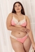 Conjunto Linda Flame Salmón Pop ( Corpiño Sin aro & Bombacha Less )