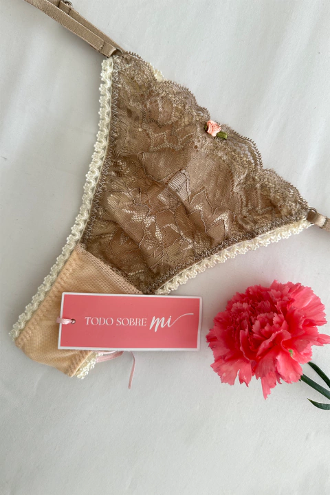 Less Tini Puntilla Avellana Bretel Avellana - comprar online