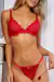 Conjunto Siena Rojo (Corpiño Con Aro & Bombacha Less) - comprar online
