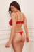 Conjunto Siena Rojo (Corpiño Con Aro & Bombacha Less) - comprar online