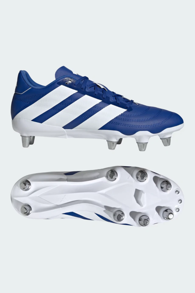 BOTINES DE RUGBY ADIDAS KAKARI ELITE AZULES 8 TAPONES DE ALUMINIO INTERCAMBIABLES