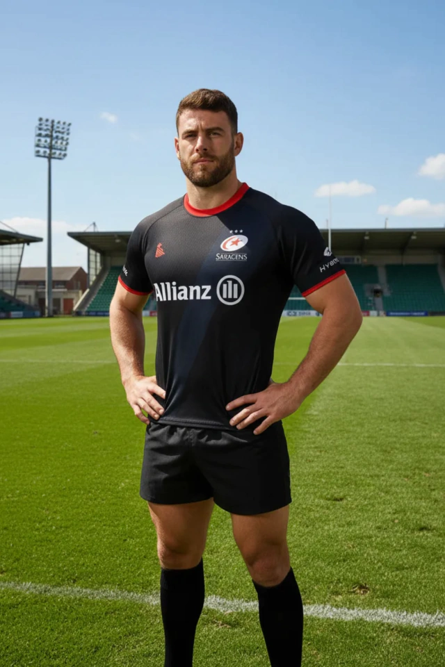 CAMISETA DE RUGBY PICTON SARACENS AWAY MATCH — imagen 4