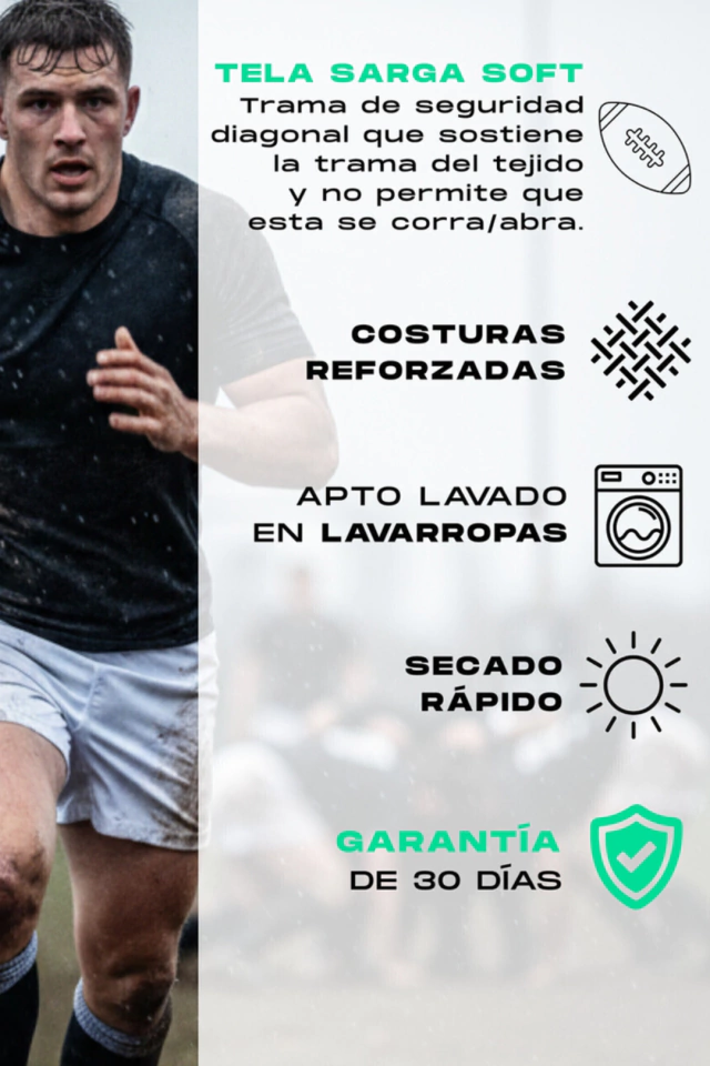 SHORT DE RUGBY IMAGO ITALIA HOME — imagen 4