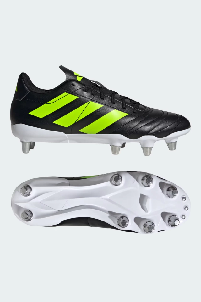 BOTINES DE RUGBY ADIDAS KAKARI SG NEGROS 8 TAPONES DE ALUMINIO INTERCAMBIABLES — imagen 7