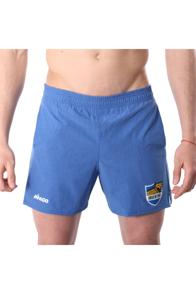 SHORT DEPORTIVO IMAGO ARGENTINA CELESTE MELANGE — imagen 3