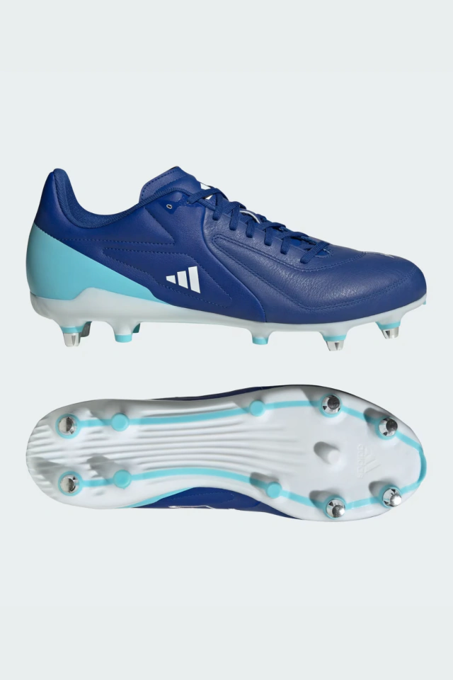 BOTINES DE RUGBY ADIDAS RS-15 ELITE AZUL 6 TAPONES DE ALUMINIO INTERCAMBIABLES