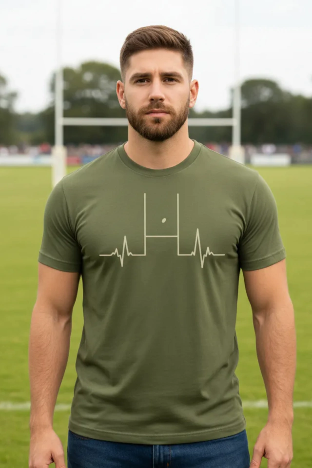 REMERA PICTON PULSE LATIDO CORAZON MILITAR — imagen 2