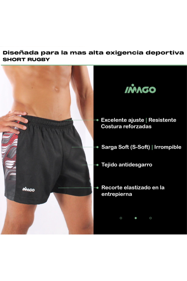 SHORT DE RUGBY IMAGO SPRINGBOKS 2024 — imagen 4