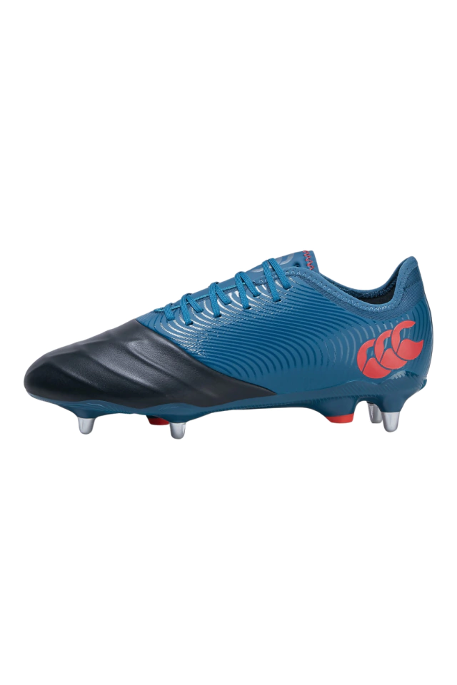 BOTINES DE RUGBY CANTERBURY PHOENIX GENESIS PRO BLU/BLK 6 TAPONES DE ALUMINIO INTERCAMBIABLES — imagen 3