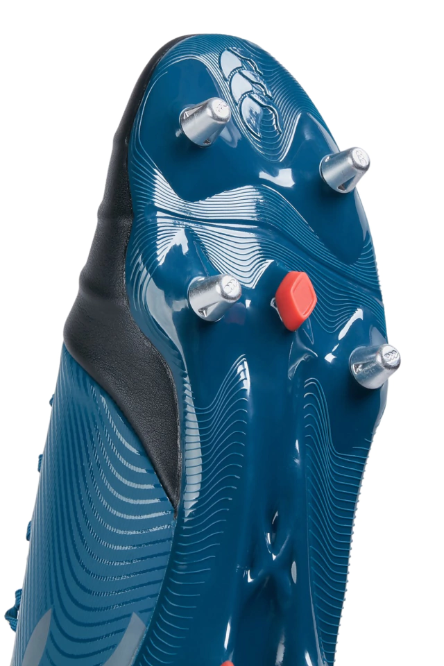 BOTINES DE RUGBY CANTERBURY PHOENIX GENESIS PRO BLU/BLK 6 TAPONES DE ALUMINIO INTERCAMBIABLES — imagen 5