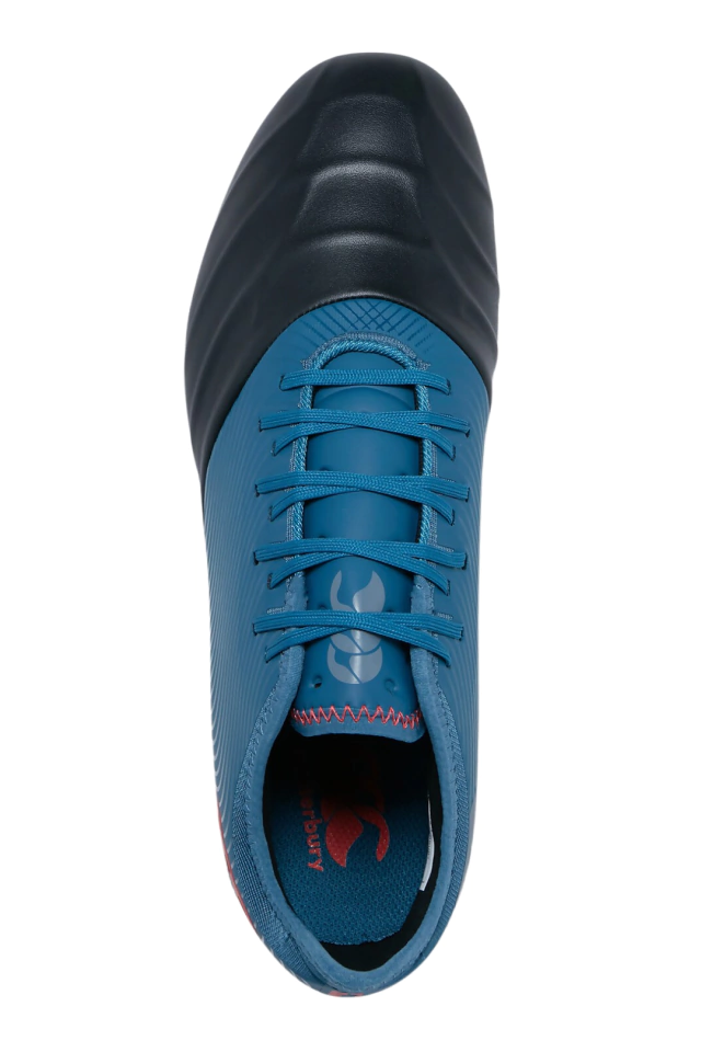 BOTINES DE RUGBY CANTERBURY PHOENIX GENESIS PRO BLU/BLK 6 TAPONES DE ALUMINIO INTERCAMBIABLES — imagen 6