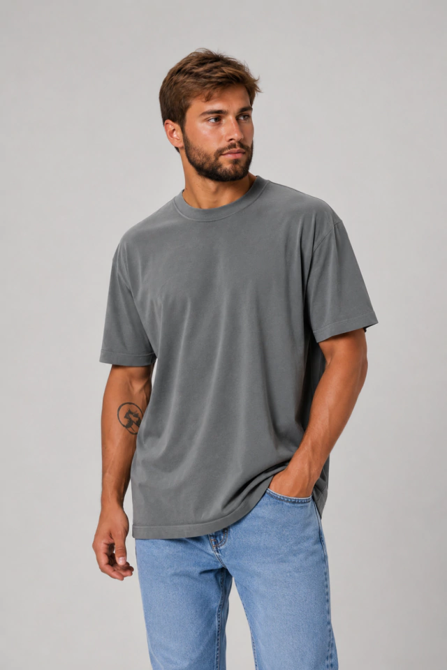 REMERA FLYHALF OVERSIZE MELANGE