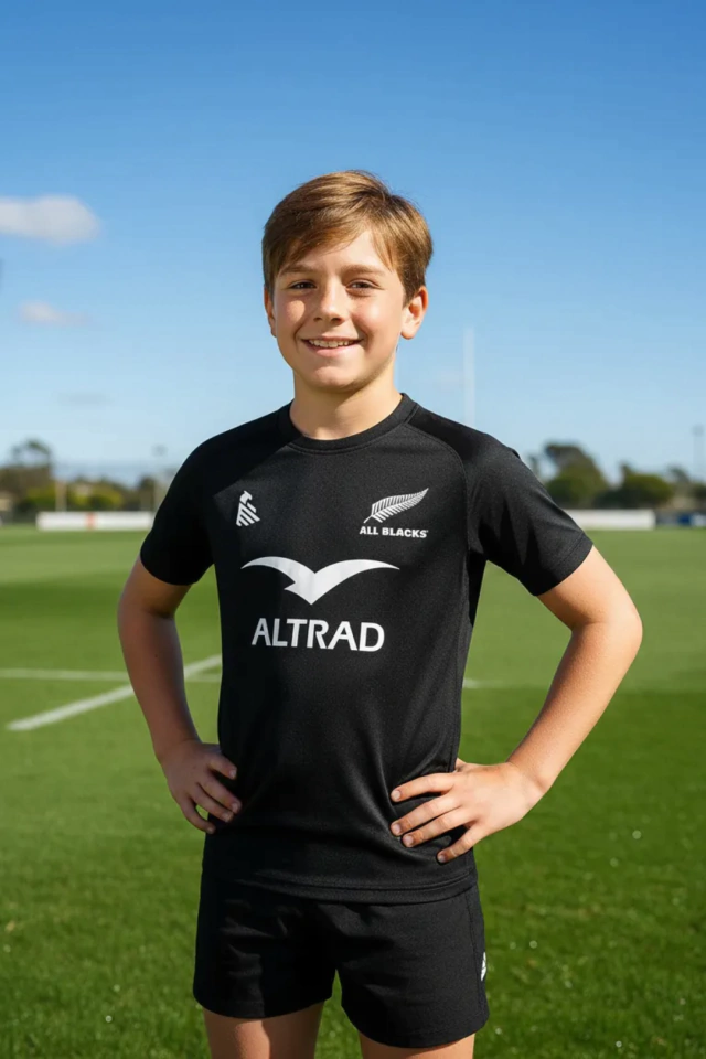 CAMISETA DE RUGBY PICTON ALL BLACKS FORCE NIÑOS — imagen 3