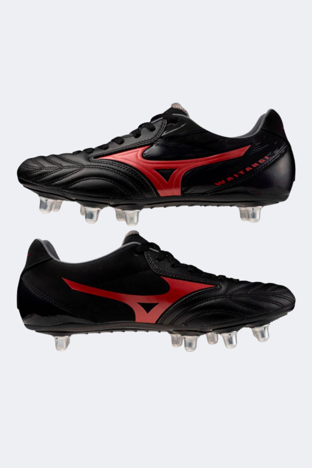 BOTINES DE RUGBY MIZUNO WAITINGI PS NEGRO 8 TAPONES INTERCAMBIABLES
